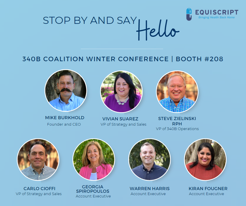 Equiscript's tweet photo. Can't wait to see you at the 340B Coalition Winter Conference in San Diego! https://t.co/Wnt2PCEGEq