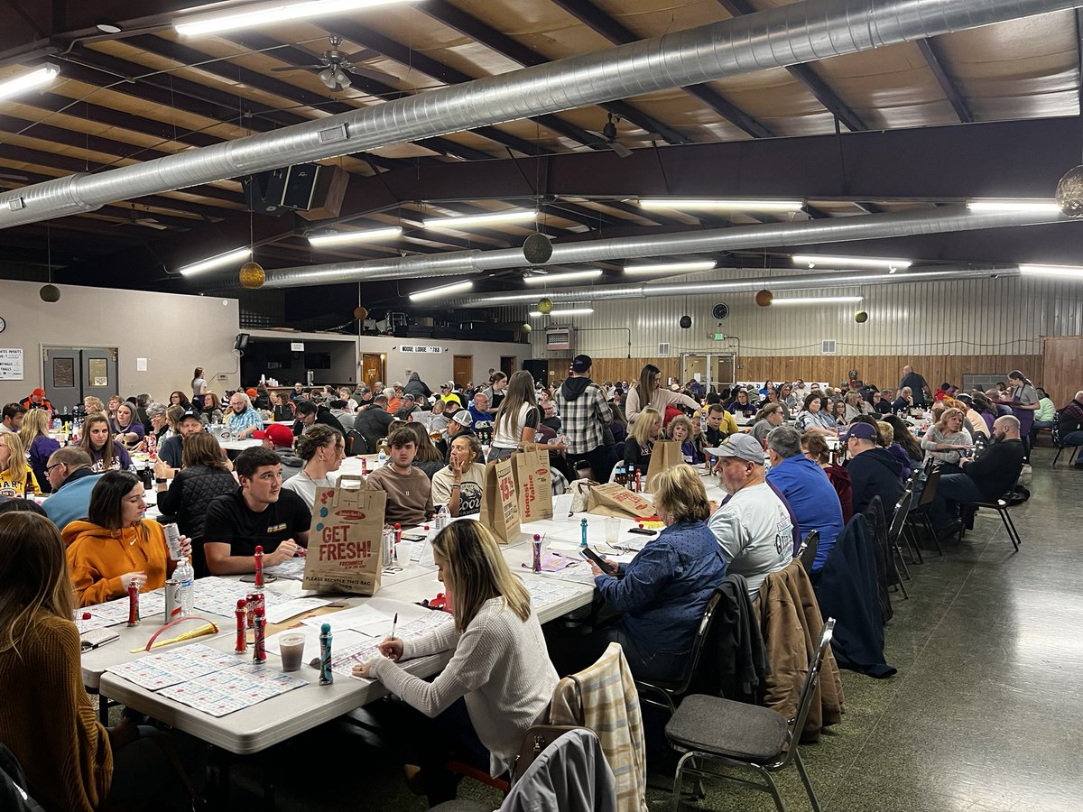 brickiesfb's tweet photo. It's a packed house for Bingo Night! Thank you to all who support our program! 

#BrickieUp #AllMyLife 🟣🟡🧱 https://t.co/Xa7QYaiANf