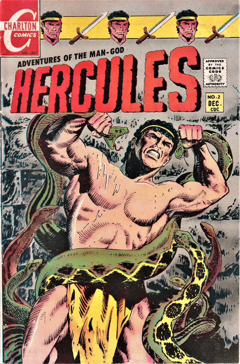 odhurt's tweet photo. Fun book from #CharltonComics, #Hercules.  #SamGlanzman https://t.co/ZBA4qbpGXv