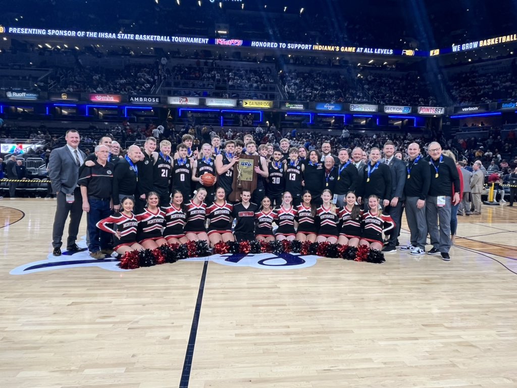 The NorthWood Panthers are the 2023 Class 3A Basketball State Champions! This is their first Basketball state title in school history! <a href="/NWP_Athletics/">NorthWood Athletics</a>