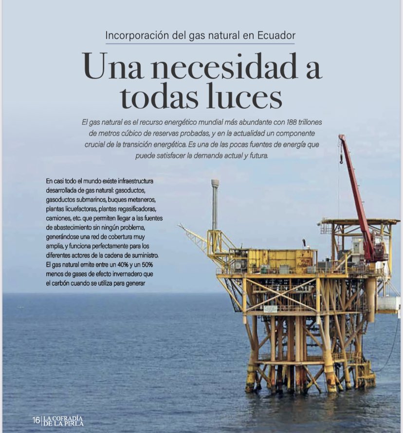 nelsonJP5117's tweet photo. Ecuador el único país de la región andina que no cuenta con gas natural en la matriz de hidrocarburos. La gran oportunidad para el país por medio ambiente y economía está en la gasificación de la matriz. @LassoGuillermo https://t.co/vBHKKEKsrL