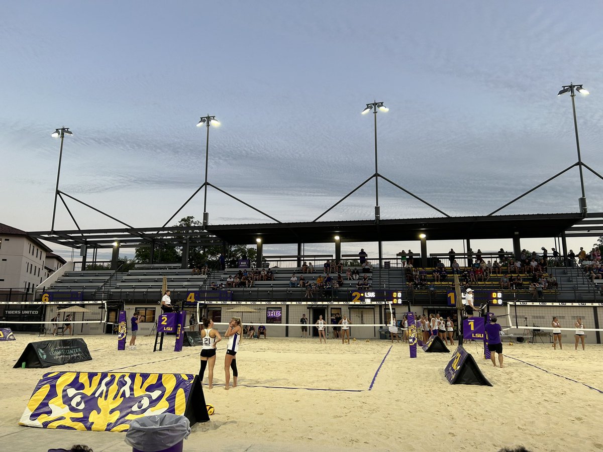 JamieKocherHall's tweet photo. Let’s Geaux @LSUBeachVB! ⛱️🏐 💜🐯 #SandyTigs https://t.co/EPO2WzodwJ