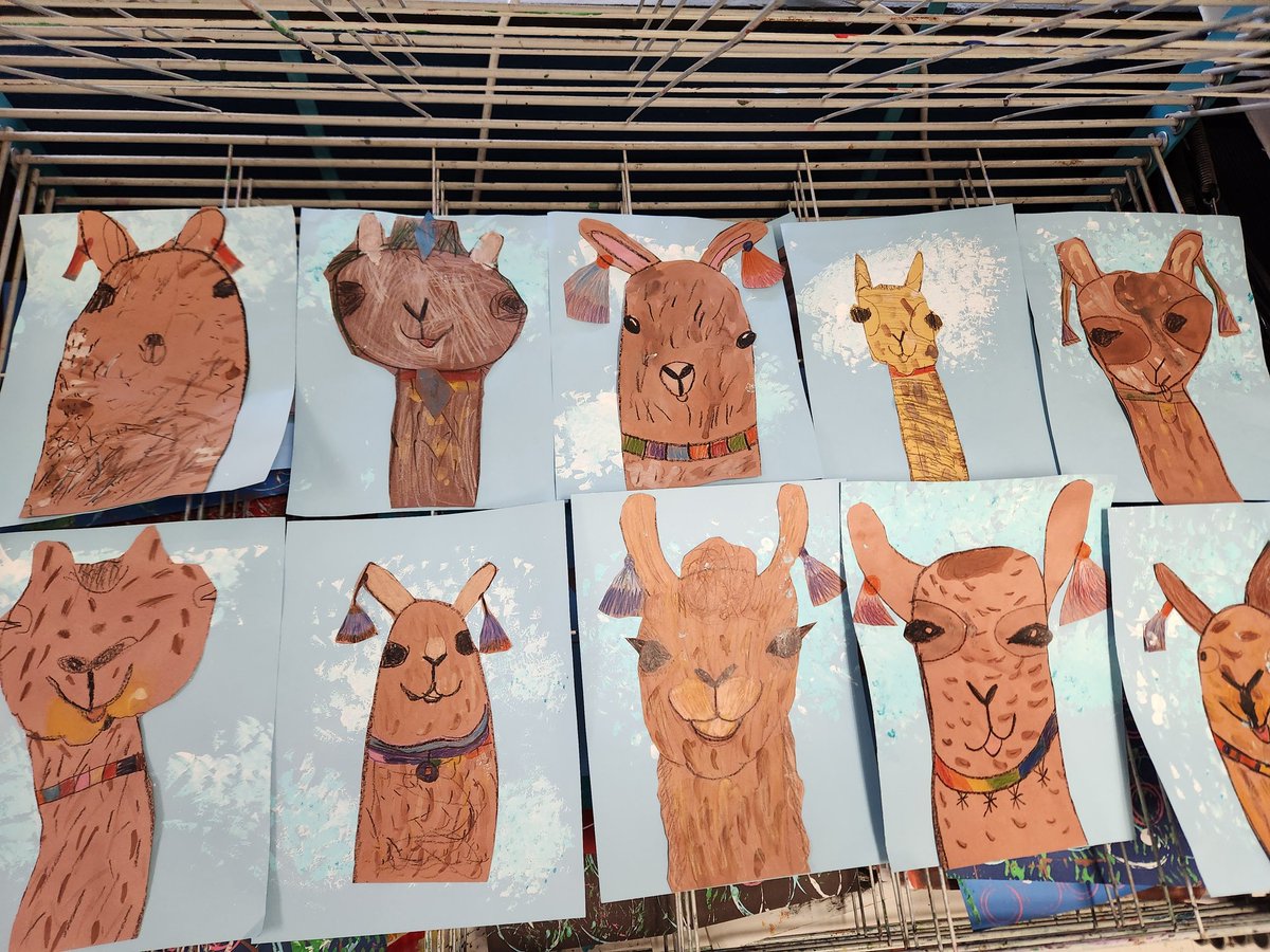 2G, B1  finished up learning about Peruvian Llamas &amp; creating their own. Focus: line and texture. <a href="/BCreekElem/">BradleyCreekElem</a> <a href="/NewHanoverCoSch/">New Hanover County Schools</a>
