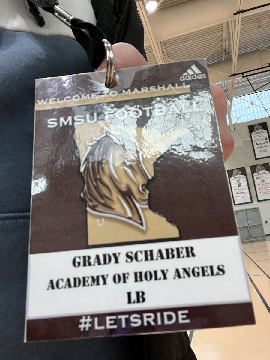 gradyschaber52's tweet photo. I had a great time at SMSU’s Junior day today! I enjoyed seeing campus and learning more about the program. Thanks for the invite @CoachDP78 @CoachBull16 https://t.co/CWn7MhZNHt