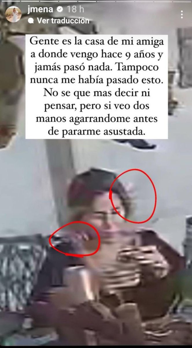 cronopiatw's tweet image. Jimena Barón tuvo una experiencia paranormal muy fuerte y la compartió en sus redes sociales. Hay video y todo😰:

Al parecer, la mujer estaba en casa de una amiga, sentada charlando y, de repente, siente como dos manos la tocan por detrás. Inmediatamente, se levanta e+