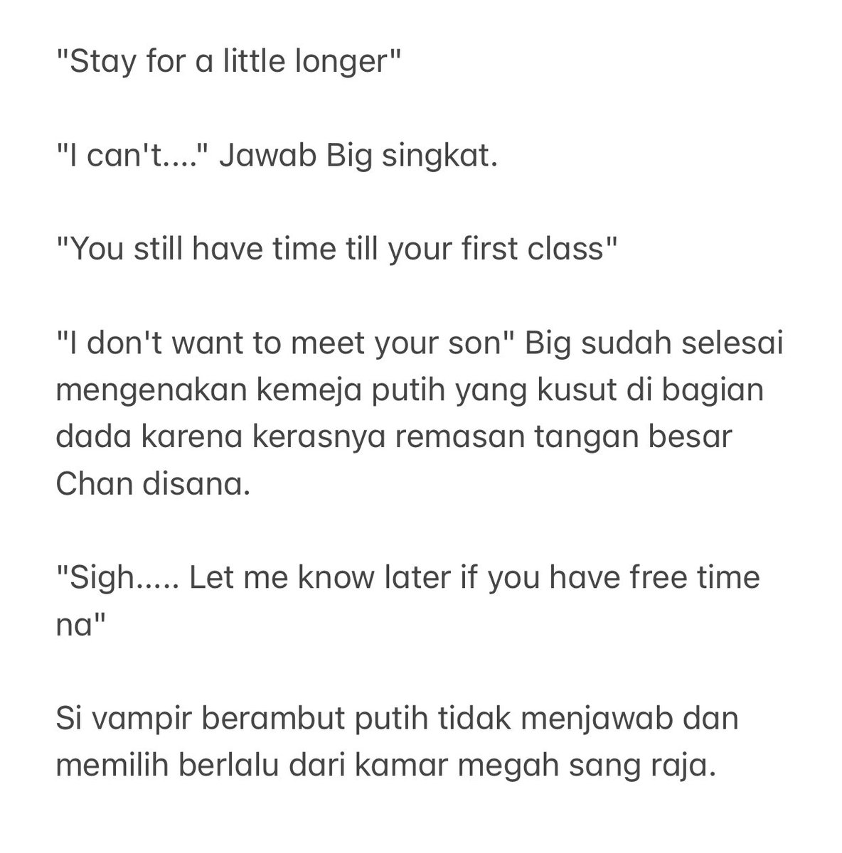 Yourazalea25's tweet photo. ＣｈａｎＢｉｇ ＡＵ

Big POV ; This world is sickening, talking about caste as if it were a privilege. They're just a bunch of brats asking to be whacked.

Chan POV ; He's pretty, has a delicate body and suits my plate perfectly.

King X Cold Vampire 🔞
#ChanBig https://t.co/SPhjDlBWvR