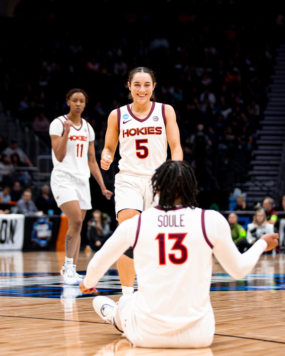 hokiesports's tweet photo. Not. Done. Yet.

No. 1 @HokiesWBB defeats No. 4 Tennessee 73-64 to advance to the 𝗘𝗹𝗶𝘁𝗲 𝟴 for the first time in school history‼️ https://t.co/pHwomfBwGl