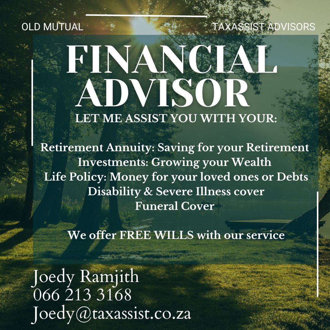 JoedyRamjith's tweet photo. Officially a Financial Advisor,  message me if I can assist you.
#financialadvice #investment #retirement #life #money https://t.co/SLbx9Cq9lL