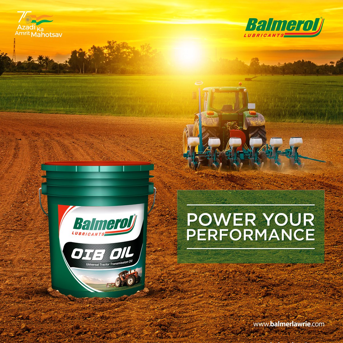 OIB is a universal tractor transmission oil manufactured for agricultural equipments operating under high load conditions.

It is an essential heat transfer medium for wet brakes & supports noise free brake operation for longer periods.

#balmerol #oib #transmissionoil #tractors
