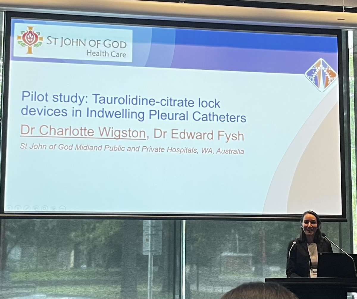 Well done to Charlotte Wigston on an excellent presentation of our study of Taurolock for reverting IPC related infections  #TSANZSRS2023
