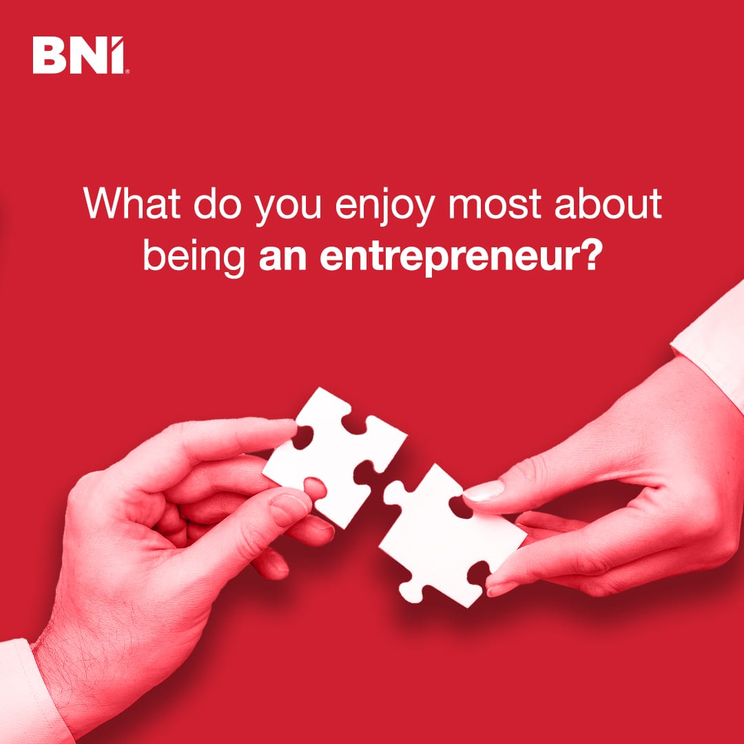 We would love to know what gets your engine revving as an entrepreneur.

Share your inspirational bit for budding business owners in the comments below. 

#BNI #BNIIndia #Entrepremeur #Work #Business #Growth https://t.co/yYoToDjDGx