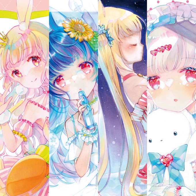 #メルメリィマーケット の新刊、通販(BOOTH)にも追加いたしました新刊イラスト集「うさぎのくに」 | snow*flower  