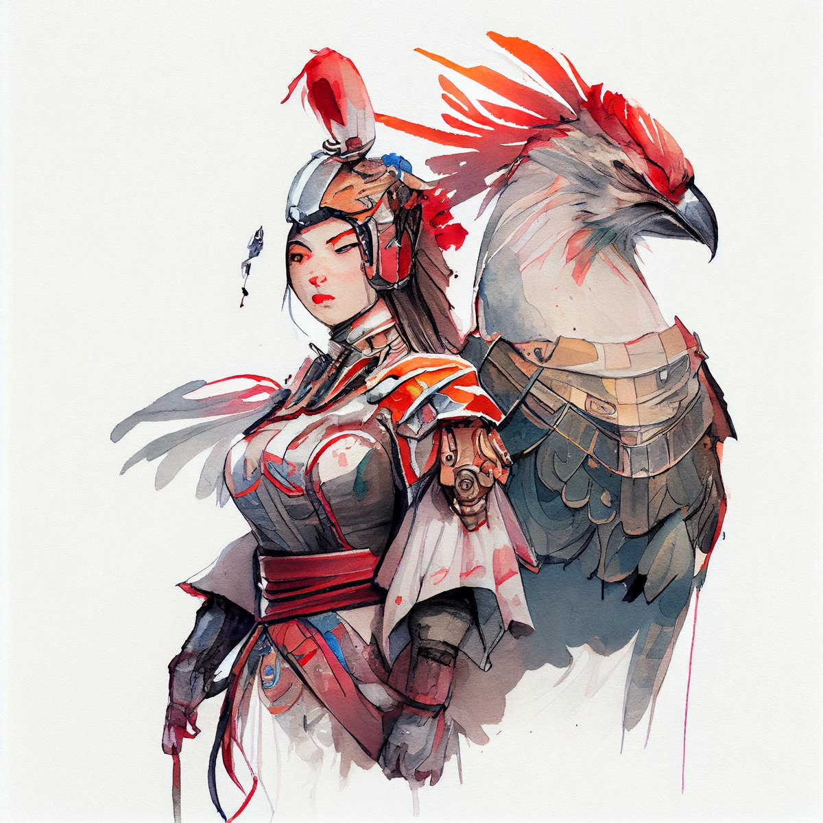 ShenHua_NFT's tweet photo. Let's give a warm welcome to our fourth heroes - the Dragon Lady and her Rooster spirit. Let's take this opportunity to recognize their strength as we strive to reach our goals. 

WL raffle ongoing⛩️🌺May the odds be ever in your favor! 

#NFTs https://t.co/WtoBachhMn