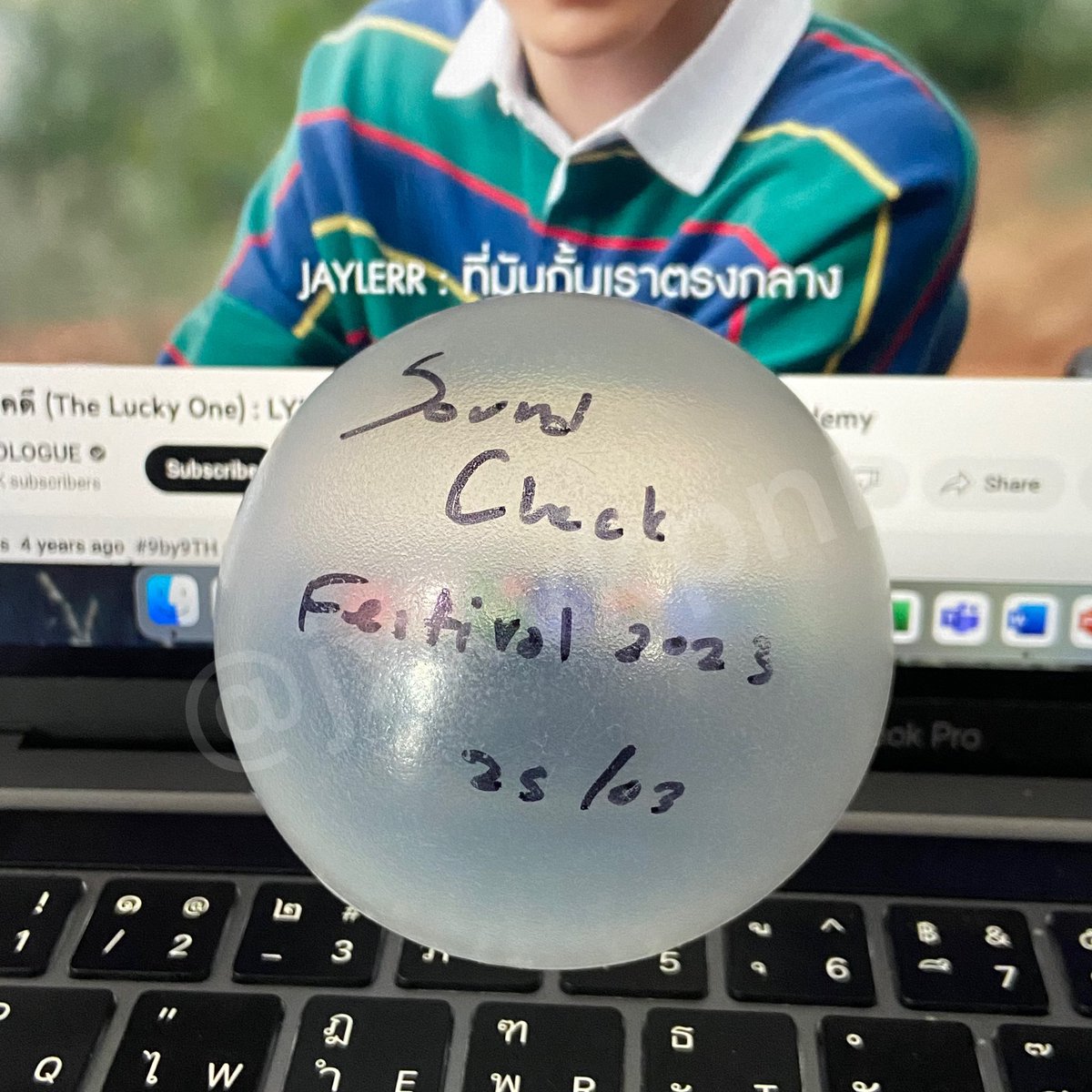 jxxvkpnn's tweet image. ได้บอลจากเพลงผู้โชคดีมาด้วยยฮือออ made my day เราสุดๆๆๆๆๆๆ 🥹🤍⭐️🪄 

#SoundCheck_TH