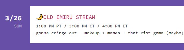 EmiruUpdate's tweet photo. Emiru is streaming tomorrow 🤞🤞 https://t.co/Xvvm2eWxlt
