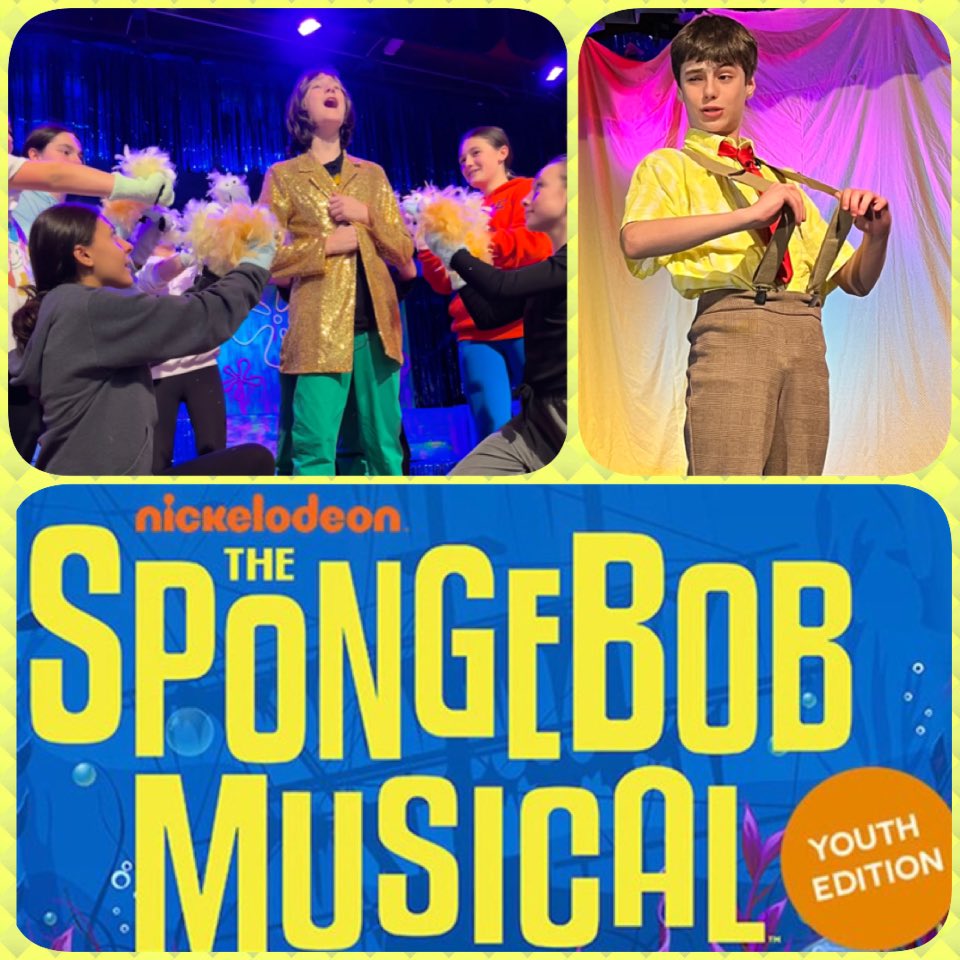 Ericabachmusic's tweet photo. Dress Rehearsal on a Saturday means only one thing! Less than a week away from opening night of SpongeBob the Musical at @MaplePlaceMS . 3/30, 3/31, 4/1 7 pm Tickets on sale Monday at https://t.co/Cy6Huq6er5 @dudge979 @MrsDaley_ELA @gptma24 @kellyjakubowsk3 @OPSchoolsNJ https://t.co/P0nSPEhgZh
