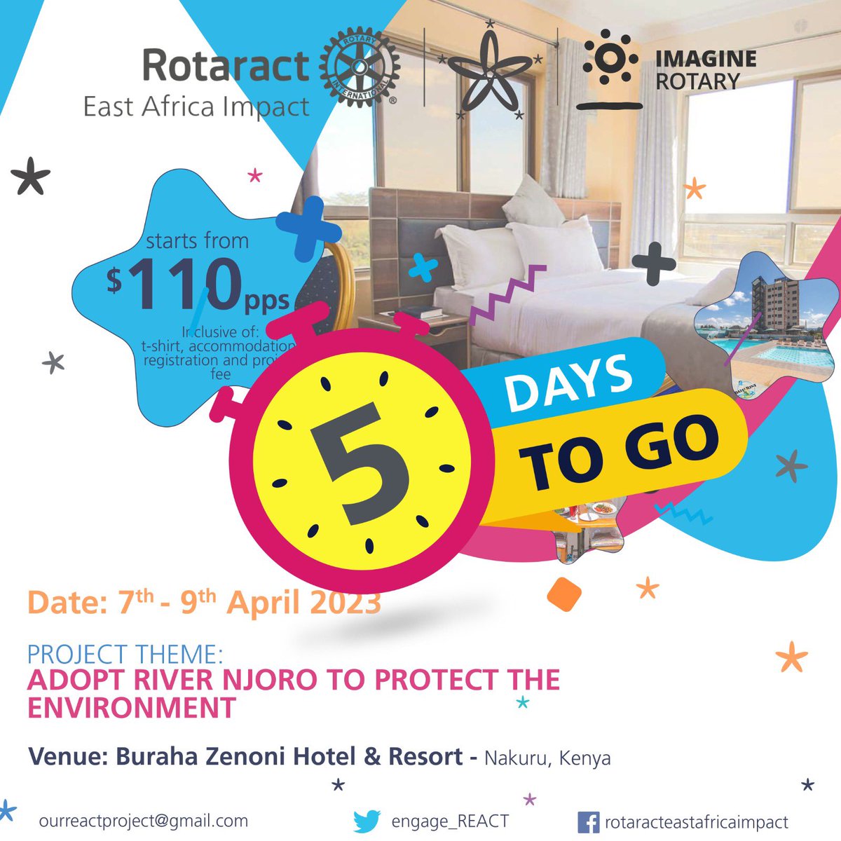 Engage_REACT's tweet photo. The #REACT2023 countdown is on with just 5 days left to the closure of our registration process. Take advantage of the limited window to secure your slot using link👇 https://t.co/jRvYITFouj #RACTAt10 https://t.co/ZXu7i0mzo6
