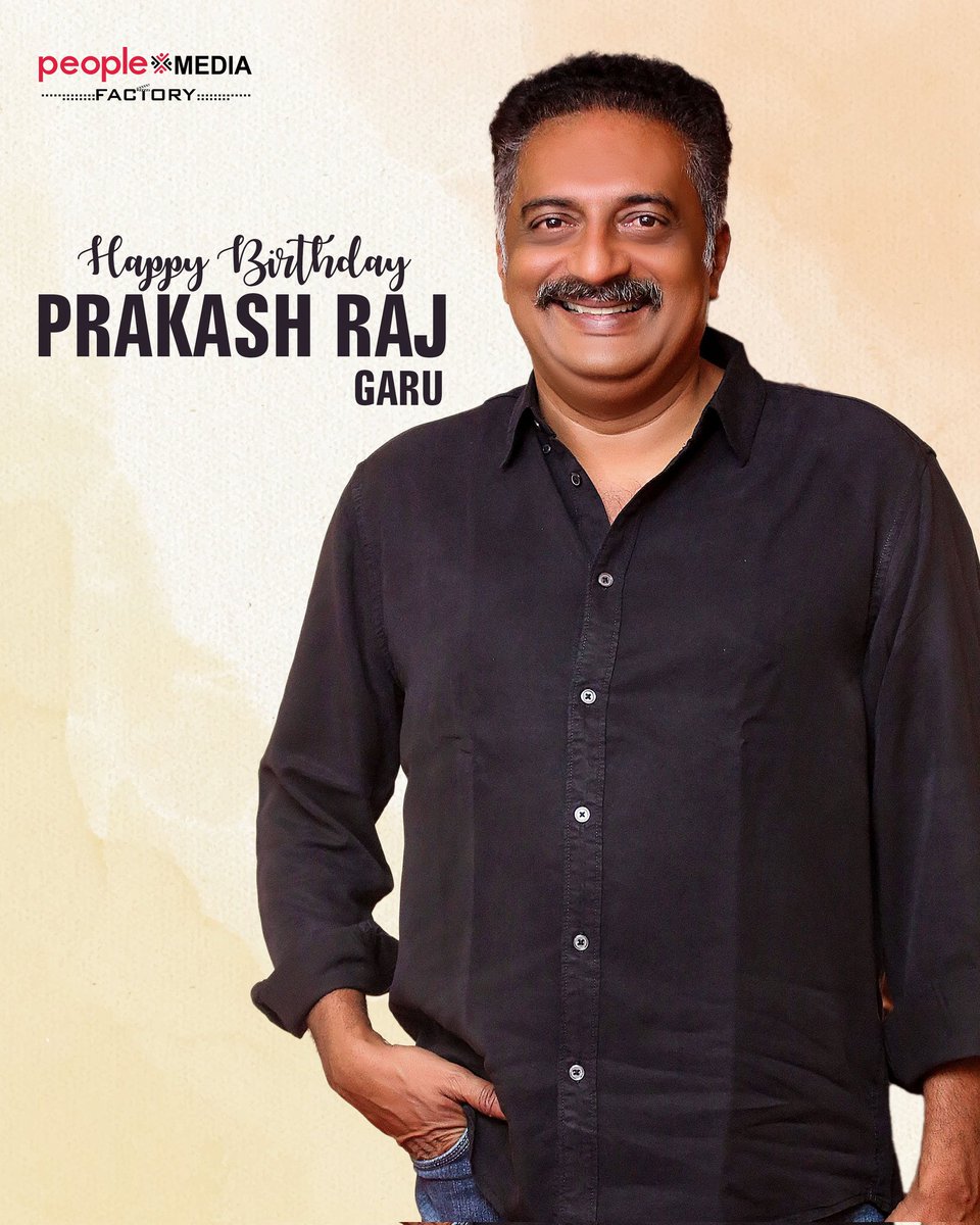 peoplemediafcy's tweet image. Wishing the versatile actor @JoinPrakashRaj garu a very 
Happy Birthday🎉🎊

Wishing you Success &amp;amp; Happiness always sir

#HappyBirthdayPrakashraj #HBDPrakashraj 
 #ActorPrakashRaj