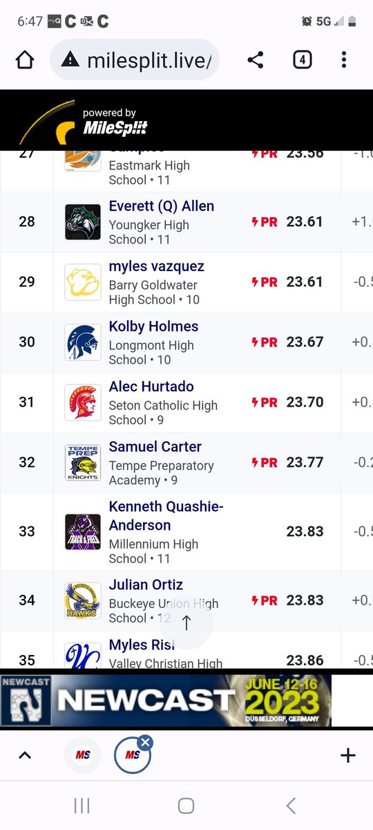 SCP_TrackField's tweet photo. Freshman Alec Hurtado and Junior Ryan Creech setting PRs in the 200m Dash - Chandler Rotary Invitationals.
#roadtosectionals https://t.co/DmTlNcOl5J