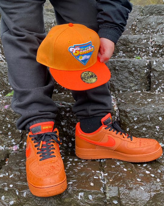 ごきげんよう☔️今日の散歩靴👟NIKE AIR FORCE 1 Low GORE-TEX"DESERT ORANGE"ち