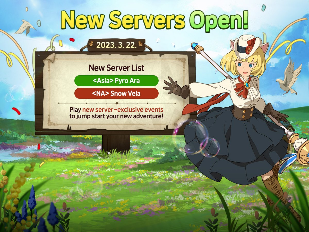Attention Soul Divers! Ni no Kuni: Cross Worlds has opened up new servers! Play the new server-exclusive events to jump start your new adventure. #NinoKuniCrossWorlds #RPG #Games