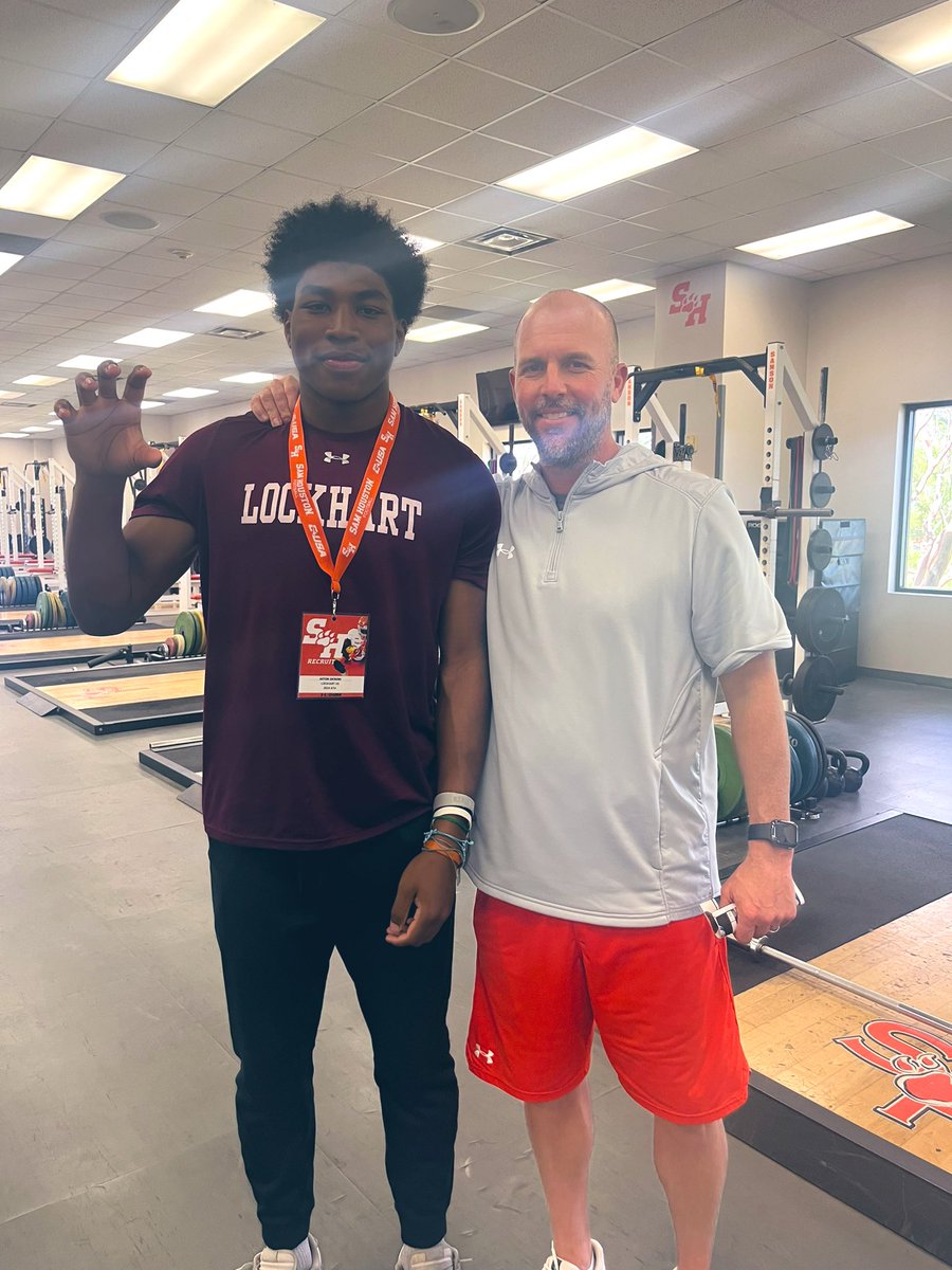 Had a great time <a href="/BearkatsFB/">Sam Houston Football</a> Junior day.looking forward to going back.@CoachCorn_SHSU <a href="/CoachKCKeeler/">KC Keeler</a>