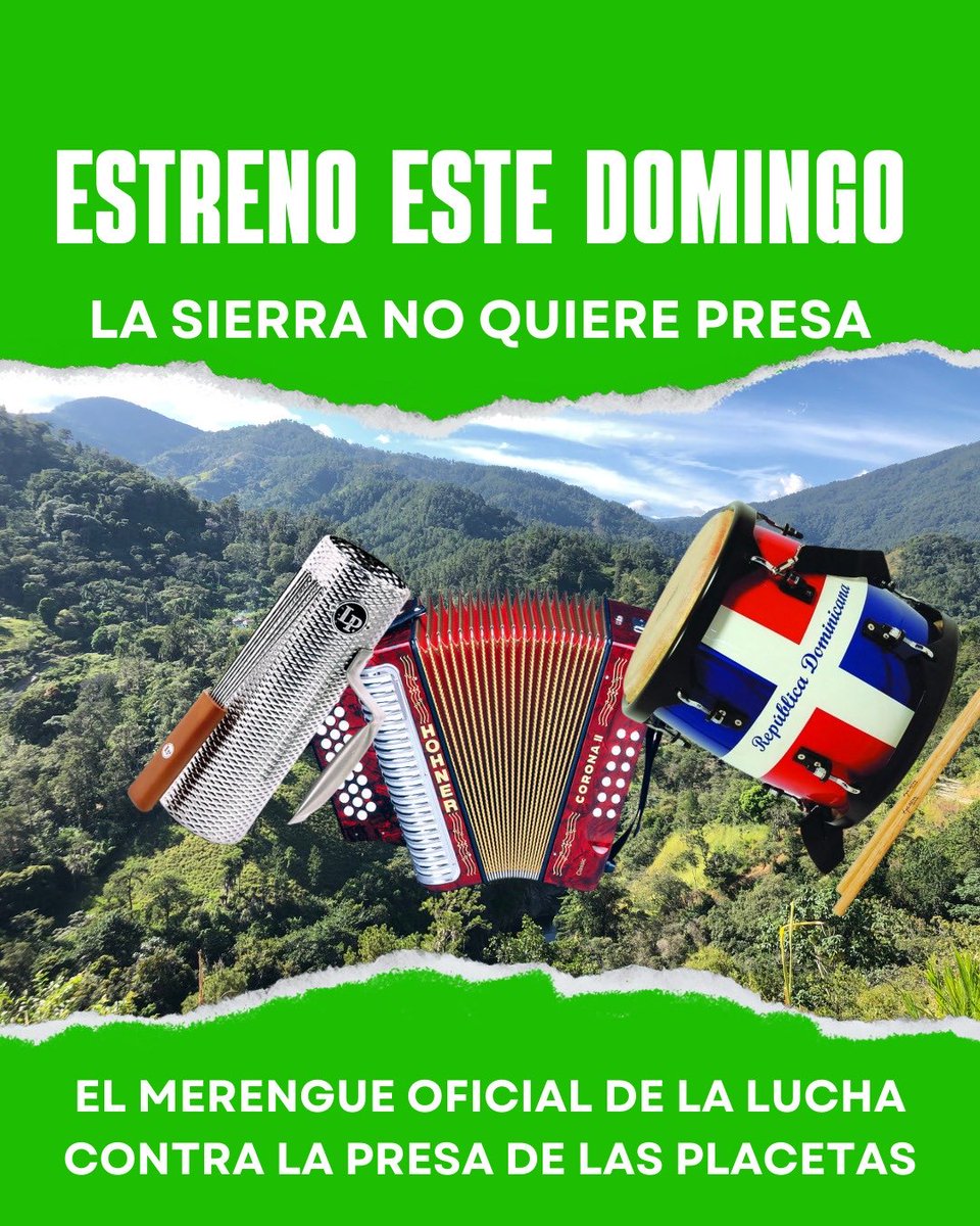 wilfrebismark's tweet photo. La Sierra No quiere presa #noalapresadelasplacetas ⁦@luisabinader⁩ ⁦@egehidrd⁩ ⁦⁦@RafaelSalazarSC⁩ https://t.co/I8t96ImLrT