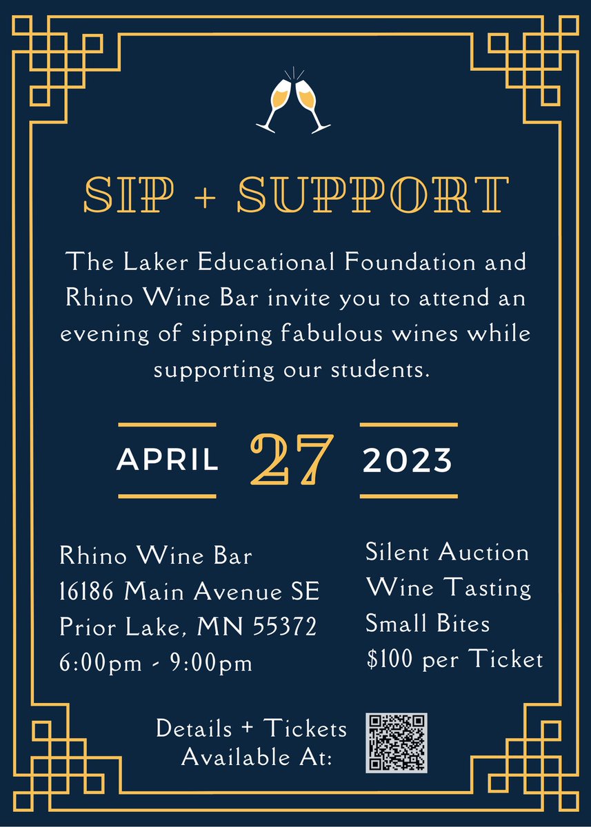 PLSLakerEd's tweet image. Come support the Laker Educational Foundation at the Rhino Wine Bar!

eventbrite.com/e/sip-support-…