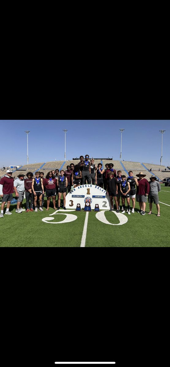 San Angelo Relays Champions! Great day to be a Dragon!