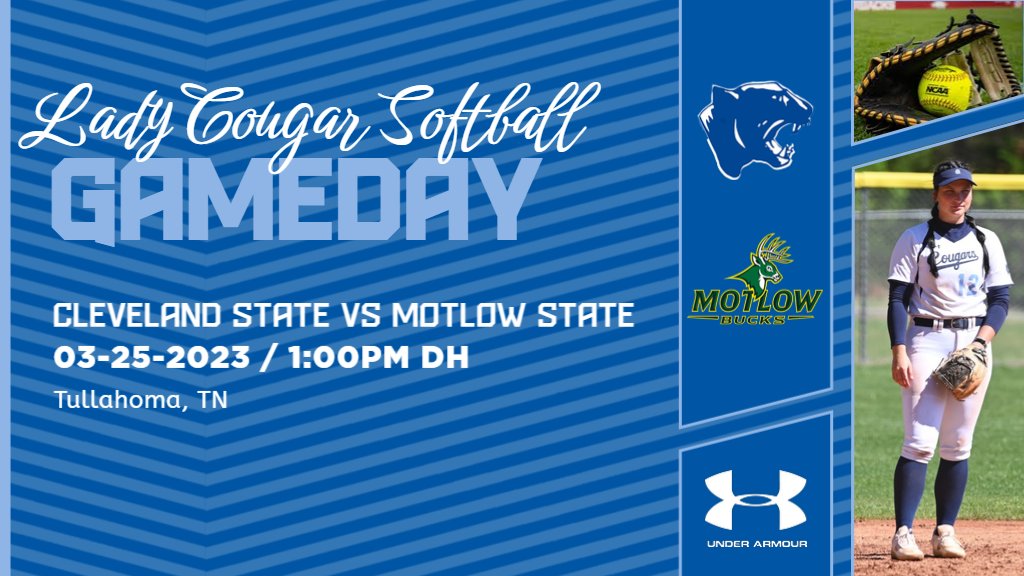 CSCC Softball (@cscc_softball) on Twitter photo Lady Cougar Softball travels to Tullahoma, TN this weekend to take on the Motlow State CC Lady Bucks. The first pitch is at 1PM for a DH.
#CougCrew #LadyCougars #Softball <a href="/TCCAAsports/">Tennessee Community College Athletic Association</a> <a href="/NJCAASoftball/">NJCAA Softball</a> Lady Cougar Softball travels to Tullahoma, TN this weekend to take on the Motlow State CC Lady Bucks. The first pitch is at 1PM for a DH.
#CougCrew #LadyCougars #Softball <a href="/TCCAAsports/">Tennessee Community College Athletic Association</a> <a href="/NJCAASoftball/">NJCAA Softball</a>