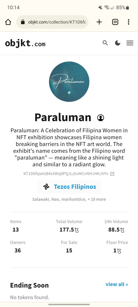 Thank you to all the collectors who supported our artists! <a href="/TezosFilipinos/">Tezos Filipinos</a> is very grateful to all your support! Visit our website: tezosfilipinos.art