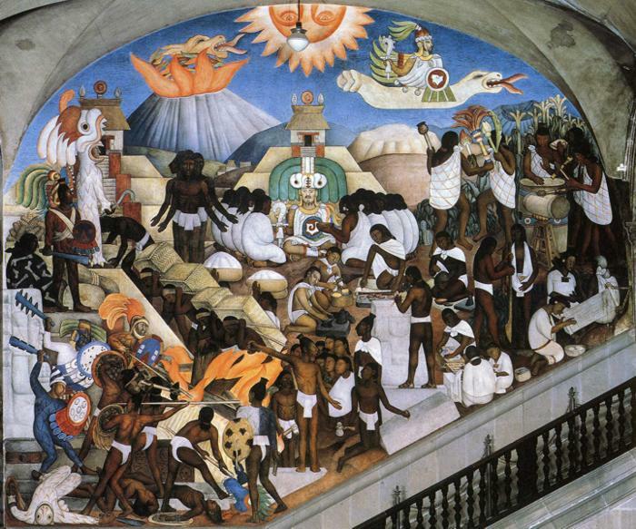 The Ancient Indian World, 1935 #muralism #rivera wikiart.org/en/diego-river…