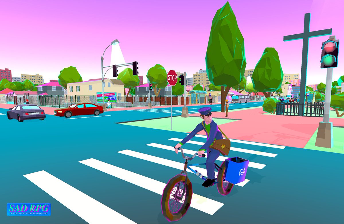 SAD_RPG's tweet photo. "SAD RPG: a social anxiety role-playing game"
20230326 #screenshotsunday  #screenshotsunday 
 
#steamgame #socialanxiety #screenshotsaturday  
#indiegame #indiedev #lowpoly #city #vaporwave #steamDeck #NintendoSwitch #gamedev https://t.co/WiSto6ekYn