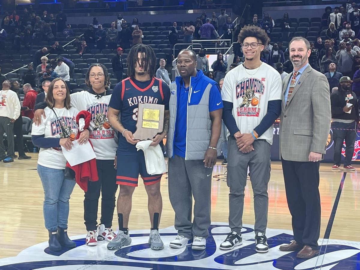 Congratulations to Kokomo’s Shayne Spear, the recipient of the 2023 Arthur L. Trester Mental Attitude Award for Class 4A Basketball, presented by the Indiana Pacers and Indiana Fever! <a href="/KHS_AD/">Kokomo Athletics</a> <a href="/Pacers/">Indiana Pacers</a>