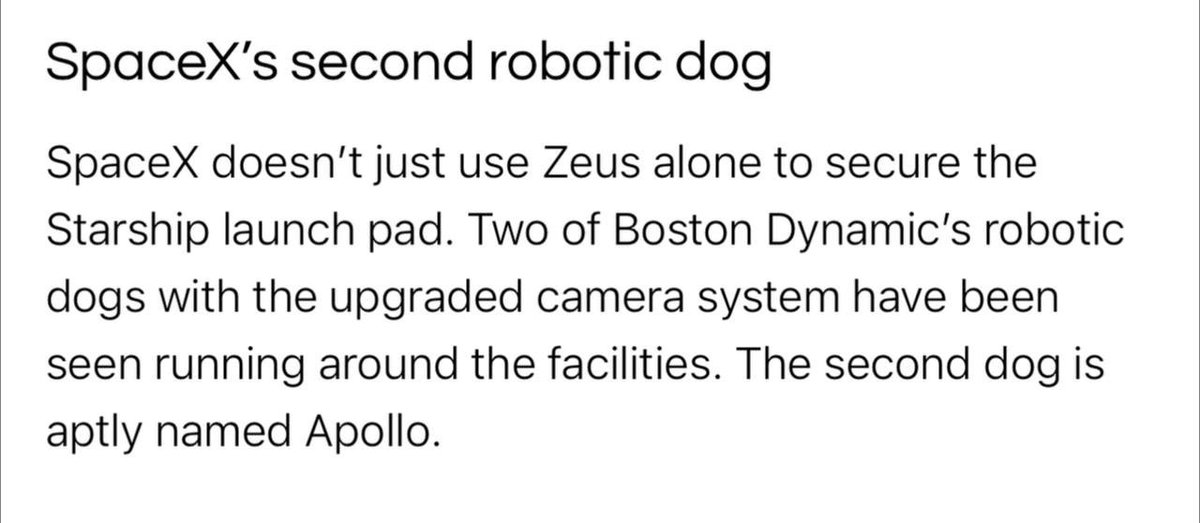Apollo_ERC20's tweet photo. @iambroots There is $Zeus but have you heard of Elon’s second robodog $Apollo. Sitting at 60K MarketCap. Come check us out @iambroots https://t.co/62DuXrQgSf