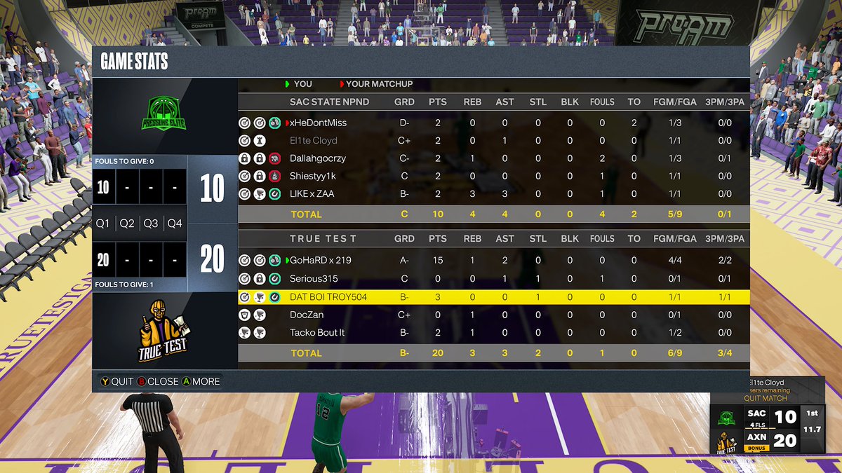 TrueTestGaming (@truetestgaming) on Twitter photo Ggs to @xHeDontMissx and friends as we advance to the 3rd round of @UBL2KLEAGUES open.
PG: <a href="/GoHaRD_219/">GoHaRD</a>
SG: <a href="/seriouss315/">Serious315</a>
SF: <a href="/DAT_BOI_TROY504/">DAT BOI TROY504</a>
PF: @Doc_Zan
C: <a href="/tackoboutit1/">Tacko Bout It</a>
HC: <a href="/rawkus0216/">MadVoltag3</a> Ggs to @xHeDontMissx and friends as we advance to the 3rd round of @UBL2KLEAGUES open.
PG: <a href="/GoHaRD_219/">GoHaRD</a>
SG: <a href="/seriouss315/">Serious315</a>
SF: <a href="/DAT_BOI_TROY504/">DAT BOI TROY504</a>
PF: @Doc_Zan
C: <a href="/tackoboutit1/">Tacko Bout It</a>
HC: <a href="/rawkus0216/">MadVoltag3</a>