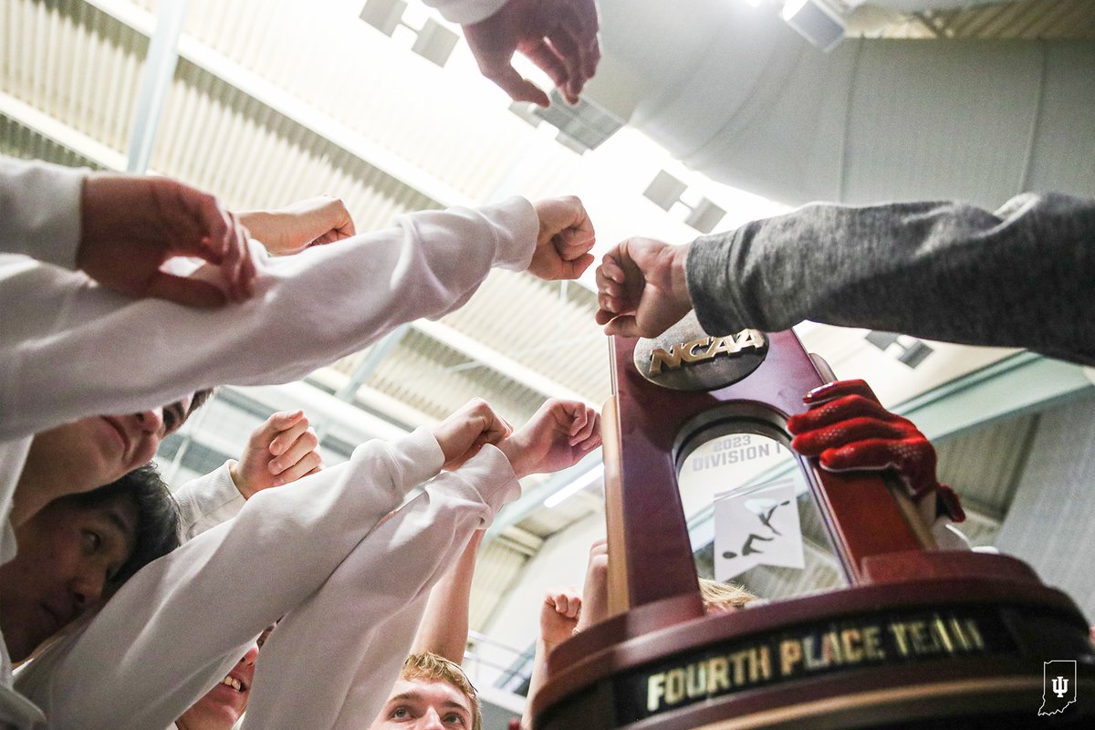 IndianaSwimDive's tweet photo. Your NCAA fourth place team!

The Hoosiers scored 379 points to earn their fourth top-five finish of the last five championships. https://t.co/ShtqK14Iqq