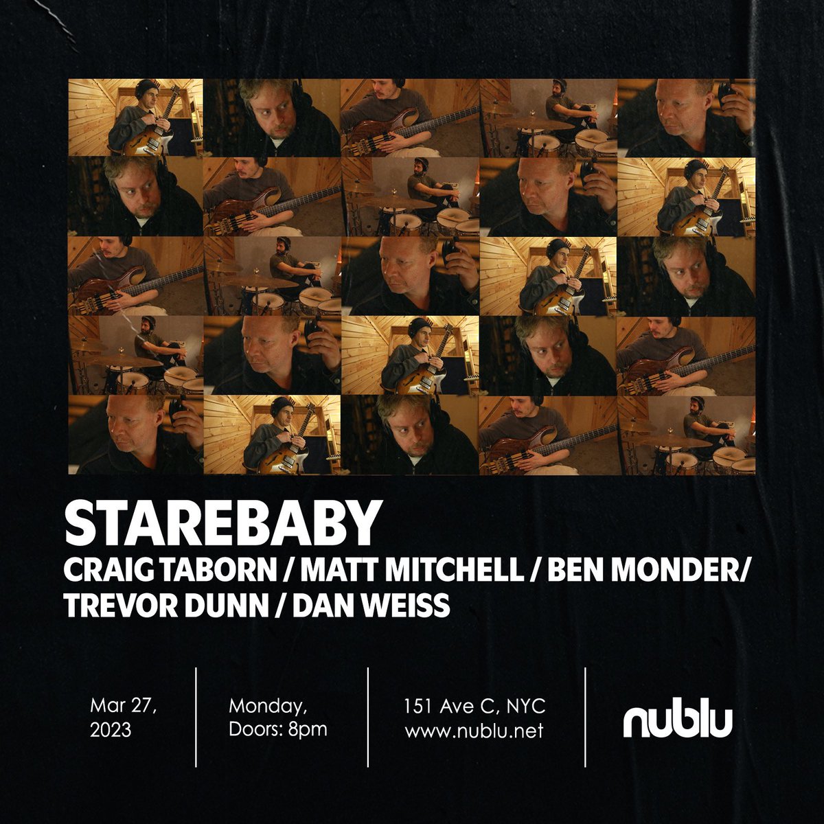 This Monday March 27th  <a href="/nublu/">Nublu</a> !