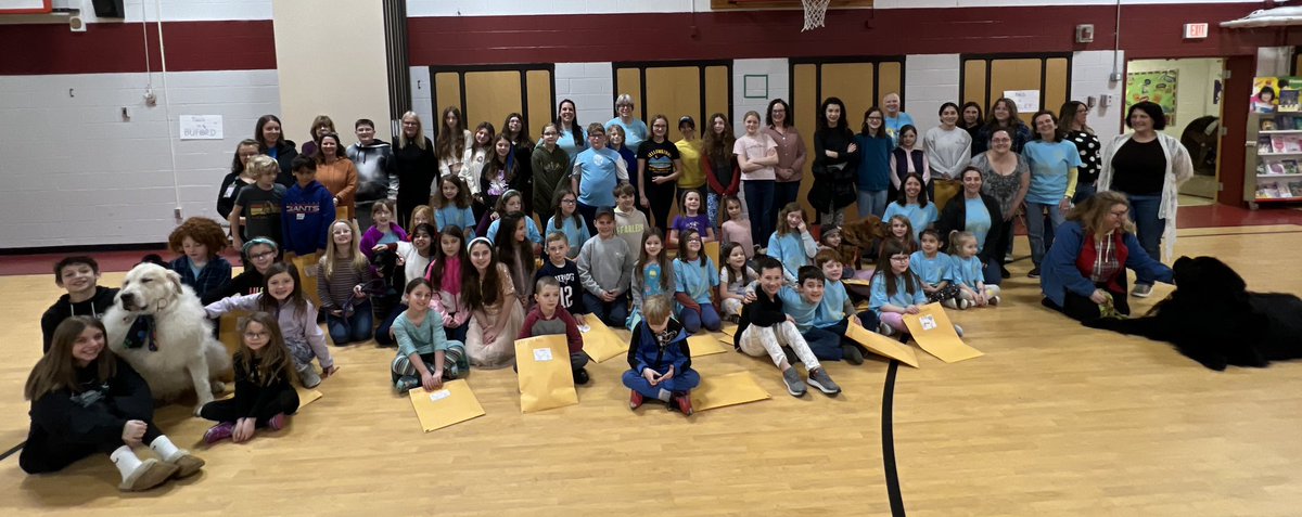 CELlibrary's tweet image. An amazing day with some of our youngest writers, a virtual author visit, and time to read to a dog!  Celebrating authors, writers, and books! #youngauthorsconference2023