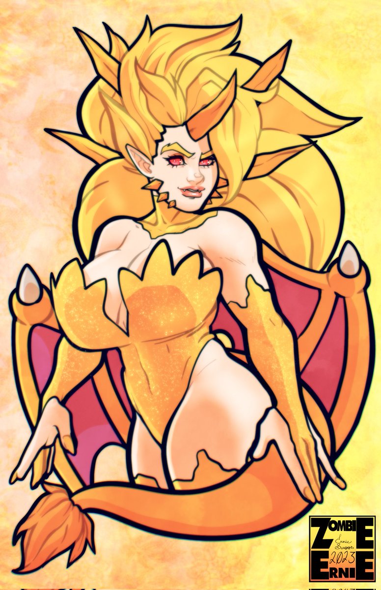 「Queen Ghidora comission with...variant..」|ZombieErnieのイラスト