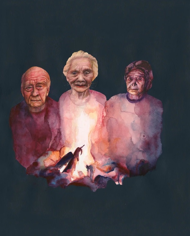 WomensArtForAll's tweet photo. Kirsty #Whiten (https://t.co/sqvJPvJQYC) #WomensArt #ArtByWomen #WomenArtists •The Elders• https://t.co/Xl2y92xCrR