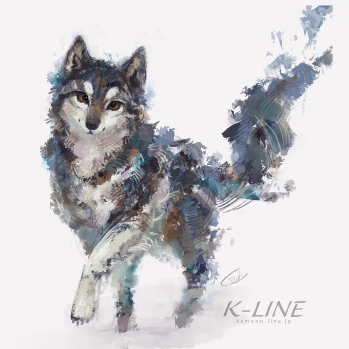 これもブラシタッチを研究していた頃の絵 #RadysSketchbook 