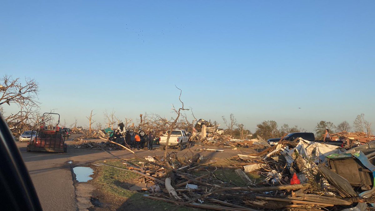 chefjoseandres's tweet photo. The destruction in Rolling Fork is astonishing!😔 Teams of @WCKitchen 🙏already in the area joining the local efforts to help everyone we can! #ChefsForMississippi checking many towns across the damage area of the tornadoes!…. https://t.co/mB9dLsgnY2