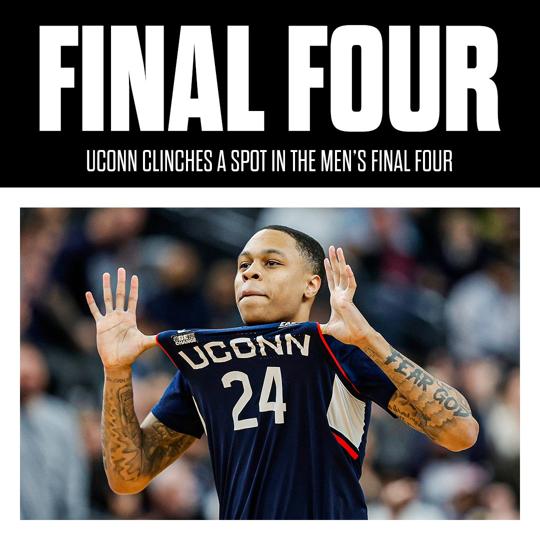 sportingnews's tweet image. UConn is headed to the men&apos;s Final Four for the sixth time in school history.