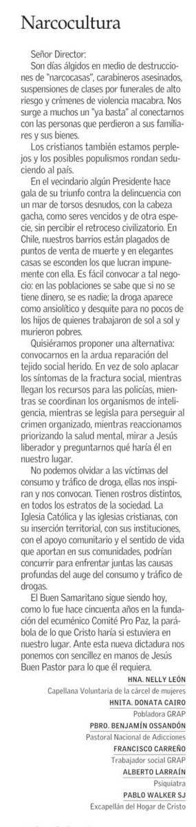 albertolarrains's tweet photo. Comparto la carta que escribimos un grupo de creyentes en función de la Narcocultura y la urgencia de entender que está es una dictadura que nos aqueja. https://t.co/MRkvwUXEFM