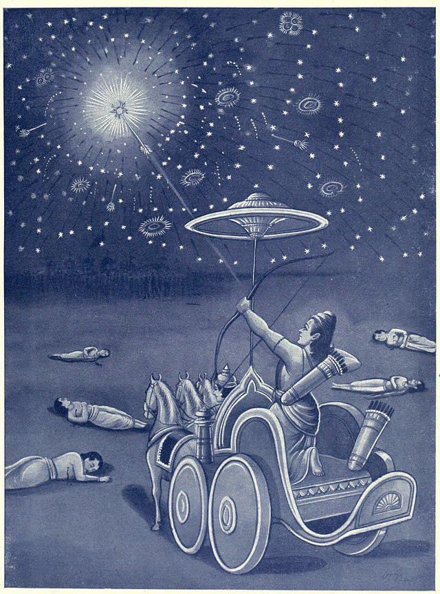IndiaTales7's tweet photo. 10 Most Powerful Weapons Used In Mahabharata 

1. Narayanastra https://t.co/NlpsM4Qn2y