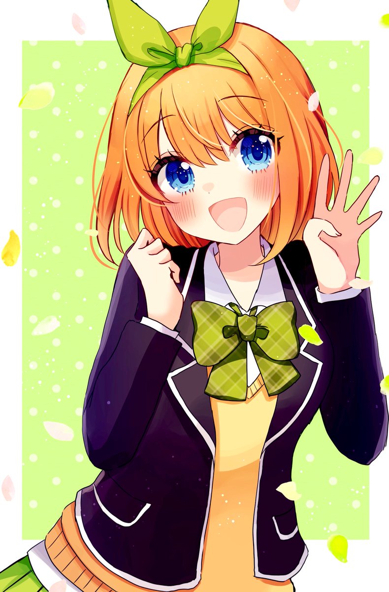 明石こや🌏🖋さんがTwitterに投稿した中野四葉(五等分の花嫁)のイラスト。