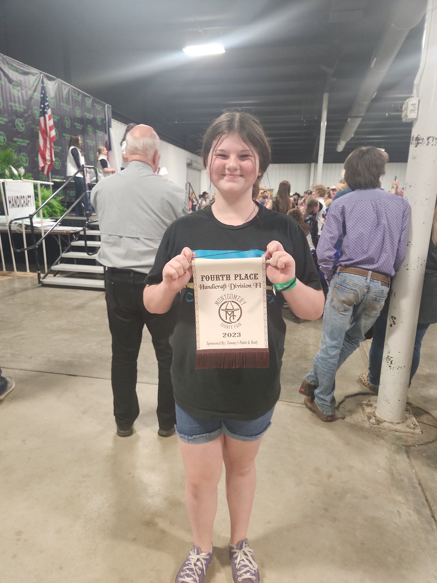 Stocktonag's tweet photo. Congratulations to all yhr Conroe FFA non-livestock winners.  Way to make it to the sale.  Special shout out to Stockton's very own Gianna Doyle with fourth place in handy craft 2. https://t.co/8eBAKvmGfE