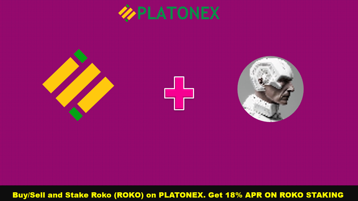 #Roko (ROKO) token is Listed on #Platonex
#Stake #ROKO token on #Platonex and get 18% APR
<a href="/RokoNetwork/">ᚱoko Network</a>
platonex.io/news.php?id=24