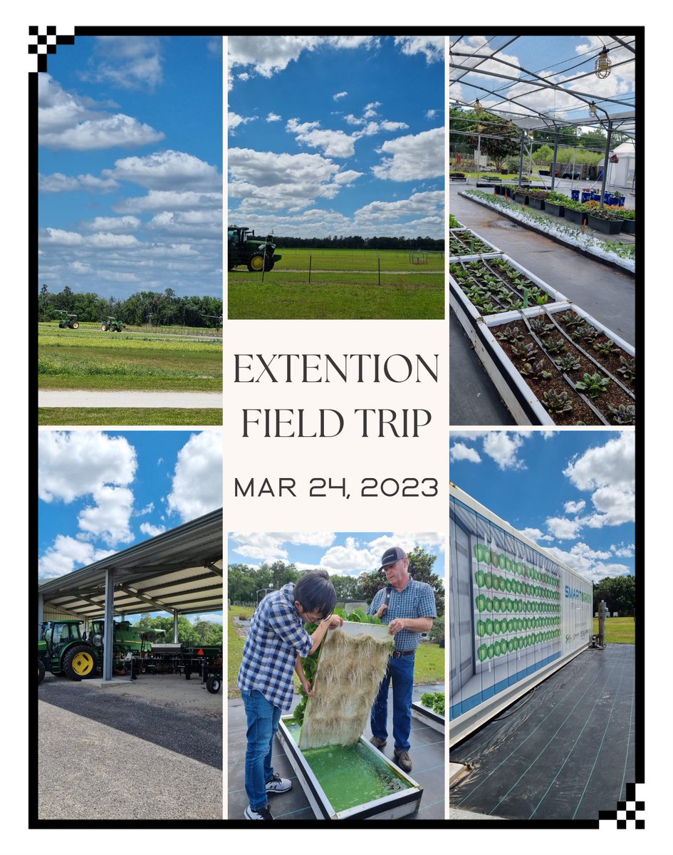 ae_gso's tweet photo. 👏The AE_GSO Academic Session----Extension Field Trip!🥳 We visited NORTH FL RESEARCH &amp; EDUCATION CENTER- SUWANNEE VALLEY.🌴Knowledge starts with practice.🧐 https://t.co/tL9zcY5gyE